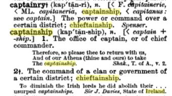 CaptainshipChiefDefinition CaptainshipChiefDefinition
